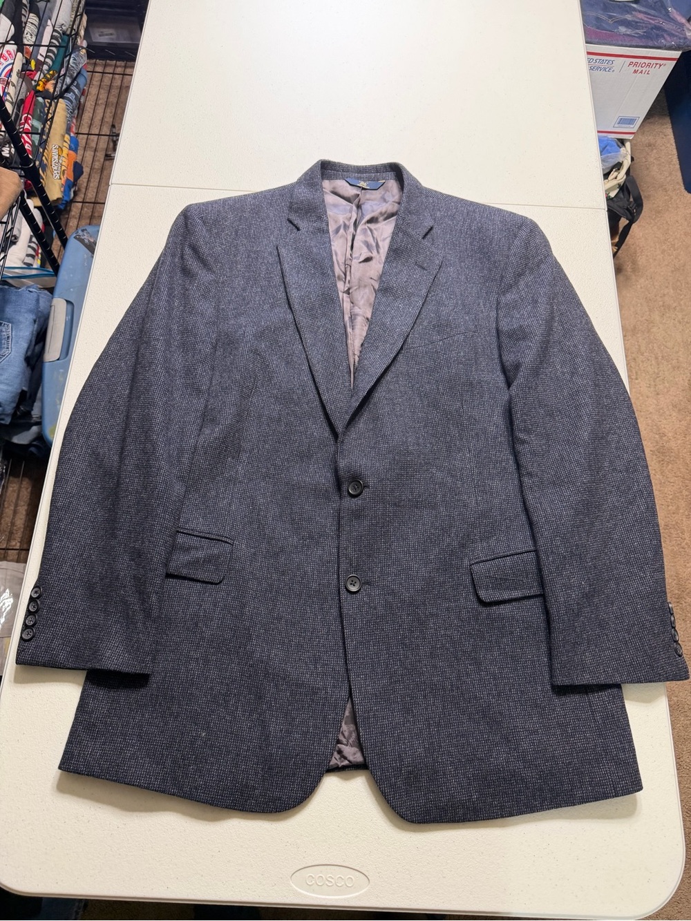 Brooks Brothers Wool Blazer Mens 44L Blue